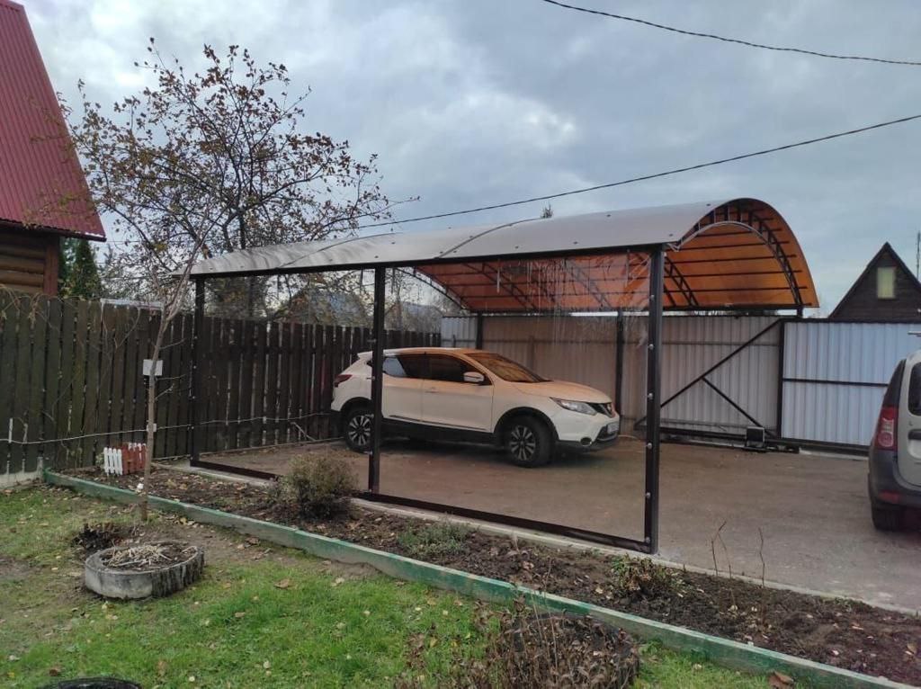 Прозрачные шторы ПВХ для навеса под автомобиль в Малоярославце
